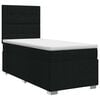 vidaXL Boxspring krevet s madracem Crna 80 x 200 cm Tkanina