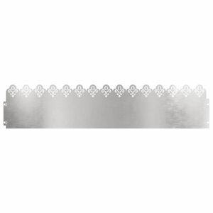vidaXL Rubnjaci za travnjak 10 pcs Srebrno 103 x 0,05 x 22 cm