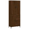 vidaXL Visoka komoda boja hrasta 69,5x34x180 cm od konstruiranog drva