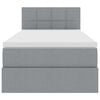 vidaXL Krevet s madracem i skladi&scaron;tem Svijetlo siva 90 x 190 cm