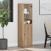 vidaXL Highboard Umjetnički hrast 35 x 37 x 142 cm Konstruirano drvo