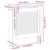 vidaXL Pokrov za radijator MDF bijeli 78 cm
