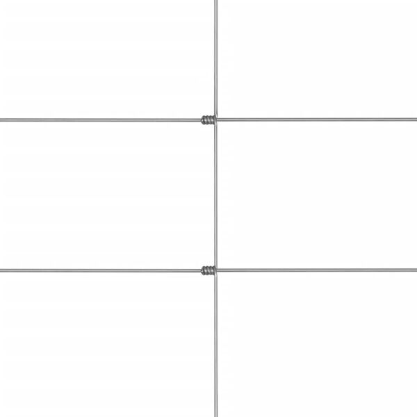 vidaXL Vrtna ograda od pocinčanog čelika 50 x 1,5 m srebrna