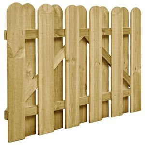 vidaXL Vrtna vrata od impregnirane borovine 100 x 75 cm