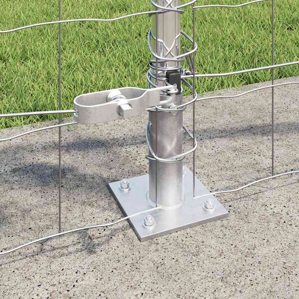 vidaXL Ograda s postovima Srebrno 0,8 x 10 m Čelik