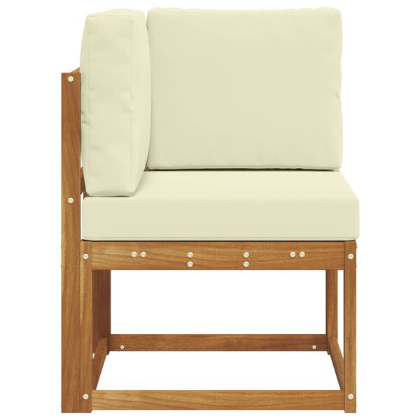 vidaXL Vanjski kutni kauč Čvrsto drvo akacije