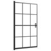 vidaXL Pregrada za tu&scaron; ESG 80 x 140 cm crna