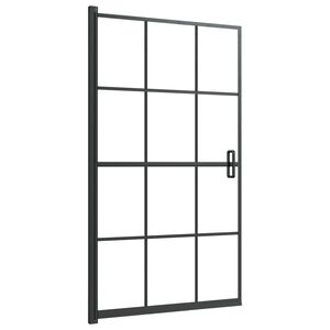 vidaXL Pregrada za tu&scaron; ESG 80 x 140 cm crna