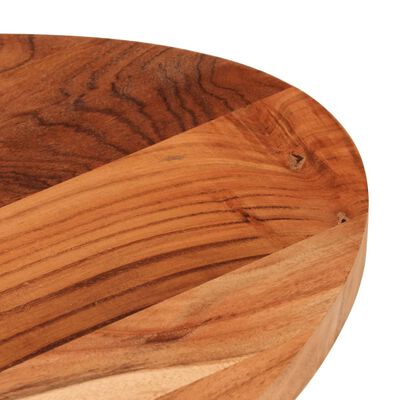vidaXL Stolna ploča 120x50x3,8 cm ovalna od masivnog drva bagrema
