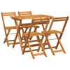 vidaXL Bistro set 5 kom. Prirodna nafta Čvrsto drvo akacije