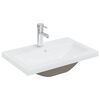 vidaXL Ugradbeni umivaonik sa slavinom 61x39x18 cm keramički bijeli