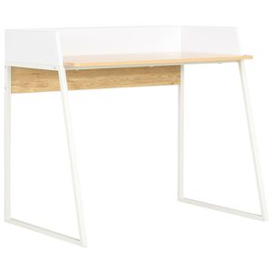 vidaXL Radni stol bijeli i boja hrasta 90 x 60 x 88 cm