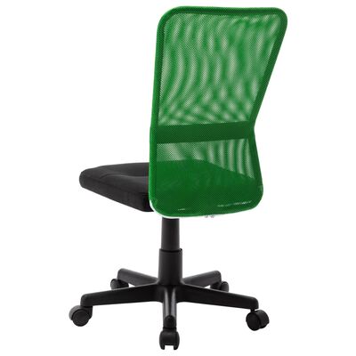 vidaXL Uredska stolica crno-zelena 44x52x100 cm od mrežaste tkanine