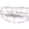 vidaXL Krevet s regalom z knjige bez madraca bijeli 100x200cm borovina