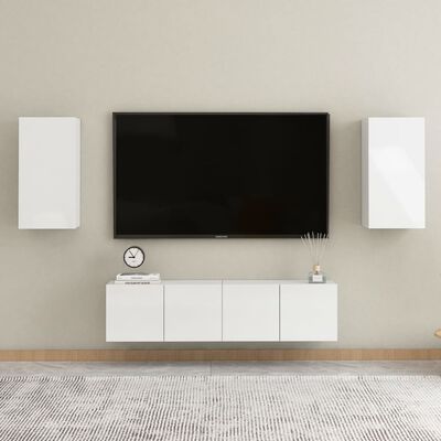 vidaXL TV ormarić sjajni bijeli 30,5 x 30 x 60 cm konstruirano drvo
