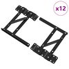 vidaXL Mehanizam za podizanje kreveta 12 kom. Crna 340 x 95 x 40 mm