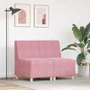 vidaXL Modularna sofa bez naslona 2 pcs Ružičasta 55 x 74 x 82 cm