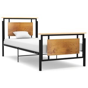 vidaXL Okvir za krevet metalni 90 x 200 cm
