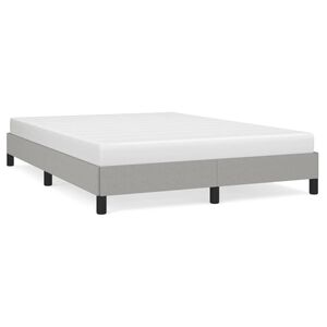 vidaXL Okvir za krevet bez madraca svjetlosivi 140 x 190 cm od tkanine