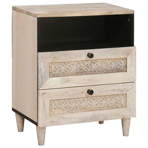 vidaXL Noćni ormar Bijela 50 x 33 x 62 cm Konstruirano drvo