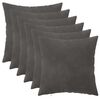 vidaXL Presvlaka za jastuk 6 pcs HEERLEN Tamnosiva 35 x 35 cm Bar&scaron;un
