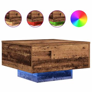 vidaXL Kava Stol Staro drvo 55 x 55 x 31 cm Konstruirano drvo