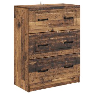 vidaXL Ormar s ladicama Staro drvo 66 x 34,5 x 87 cm Konstruirano drvo