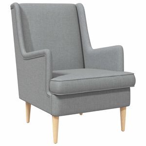 vidaXL Fotelja Svjetlosiva Tkanina