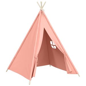 vidaXL Dječji &scaron;ator tipi od breskvine kore ružičasti 120x120x150 cm