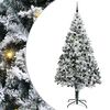 vidaXL Umjetno božićno drvce Bijelo 240 cm PVC i Čelik i Plastika
