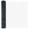 vidaXL Euro ograda s postom 10 x 1,6 m Čelik premazan PVC-om Zelena