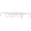vidaXL Metalni okvir za krevet bijeli 135x190 cm