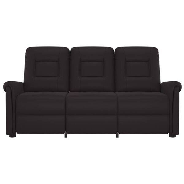 vidaXL Masažni trosjed od umjetne kože crni