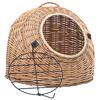 vidaXL Transporter za mačke 60 x 45 x 45 cm od prirodne vrbe