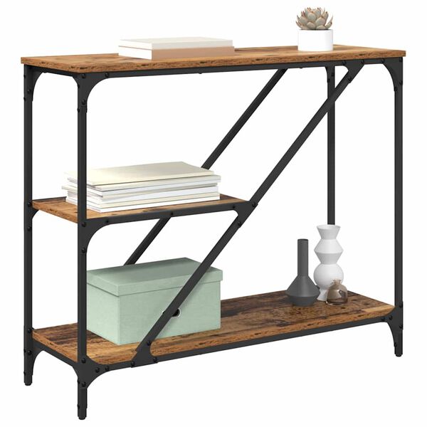 vidaXL Konzolna stolica Staro drvo 88,5 x 30 x 75 cm Konstruirano drvo