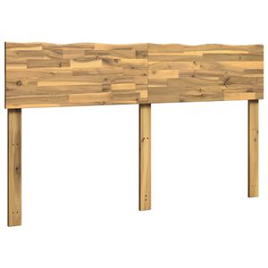 vidaXL Uzglavlje s prirodnim rubom ROSTOCK Bijela 140 cm