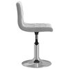 vidaXL Okretne blagovaonske stolice 2 kom svjetlosive bar&scaron;unaste