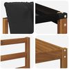 vidaXL Set vanjskih sofa s jastukom 7 pcs Prirodna i crna
