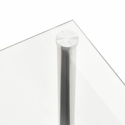 vidaXL Stolić za kavu prozirni 110 x 43 x 60 cm od kaljenog stakla