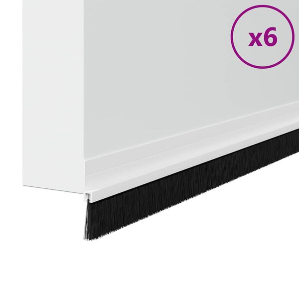 vidaXL Samoljepljivi pečati za vrata 6 pcs Bijelo 100 cm