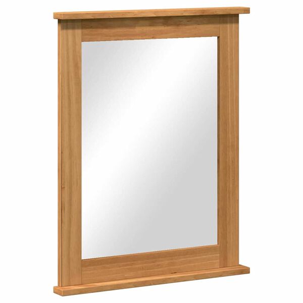 vidaXL Ogledalo VIGO boja meda 55.5 x 5 x 70 cm Masivna borovina