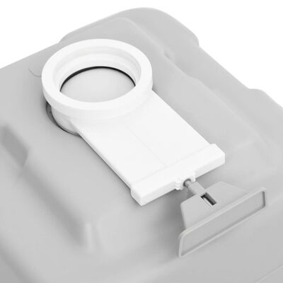 vidaXL Prijenosni toalet za kampiranje sivo-bijeli 20+10 L HDPE