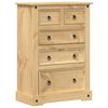 vidaXL Ladičar Corona 80 x 43 x 114 cm od masivne borovine