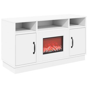 vidaXL Električni kamin Bijela 100 x 33 x 55 cm Konstruirano drvo