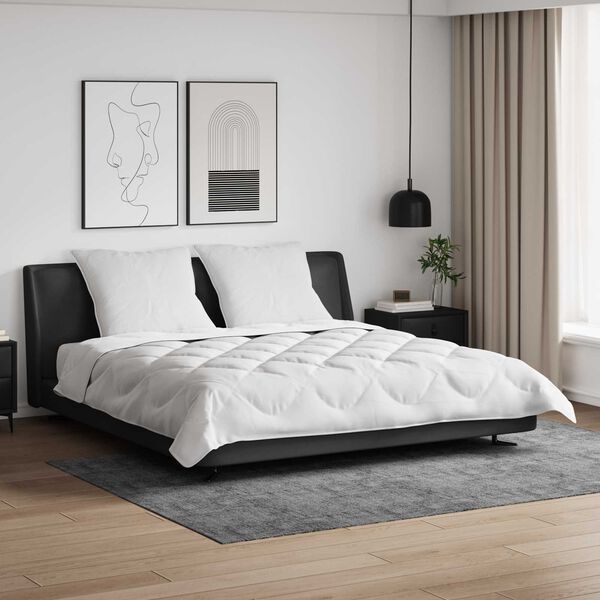 vidaXL Poplun s jastukom 3 pcs Bijelo Mikrofibra