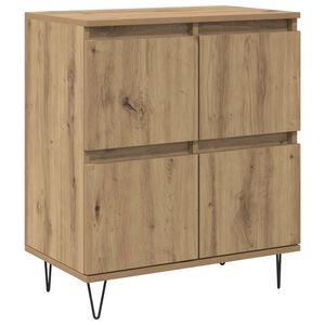 vidaXL Kreveta Umjetnički hrast 60 x 35 x 70 cm