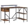 vidaXL Stol Dimljeni hrast Konstruirano drvo 120 x 79 x 86,5 cm