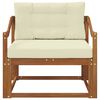 vidaXL Srednja sofa za van Čvrsto drvo akacije Prirodna