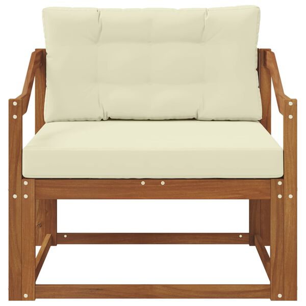 vidaXL Srednja sofa za van Čvrsto drvo akacije Prirodna