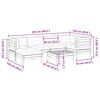 vidaXL 7-dijelni set vrtnih sofa od impregnirane borovine s jastucima